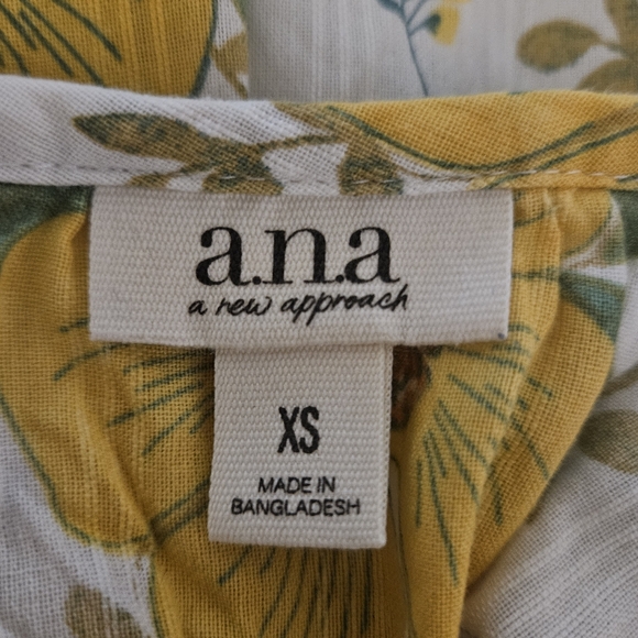 a new day White Blouse with Yellow Floral Print - Picture 4 of 5